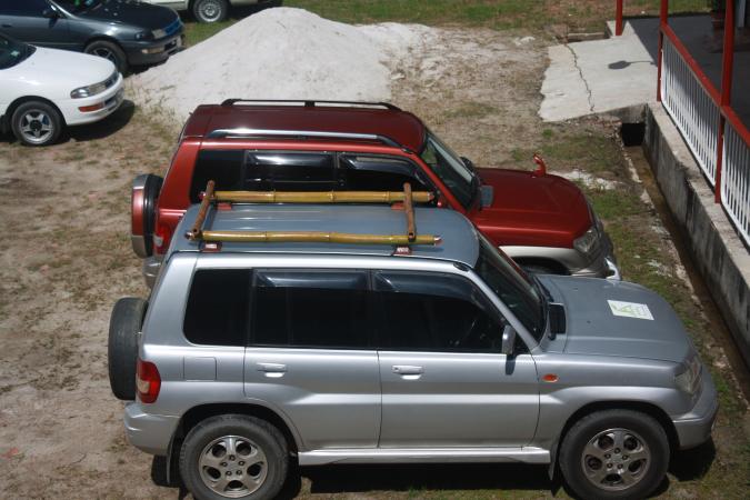 pajero io roof rack